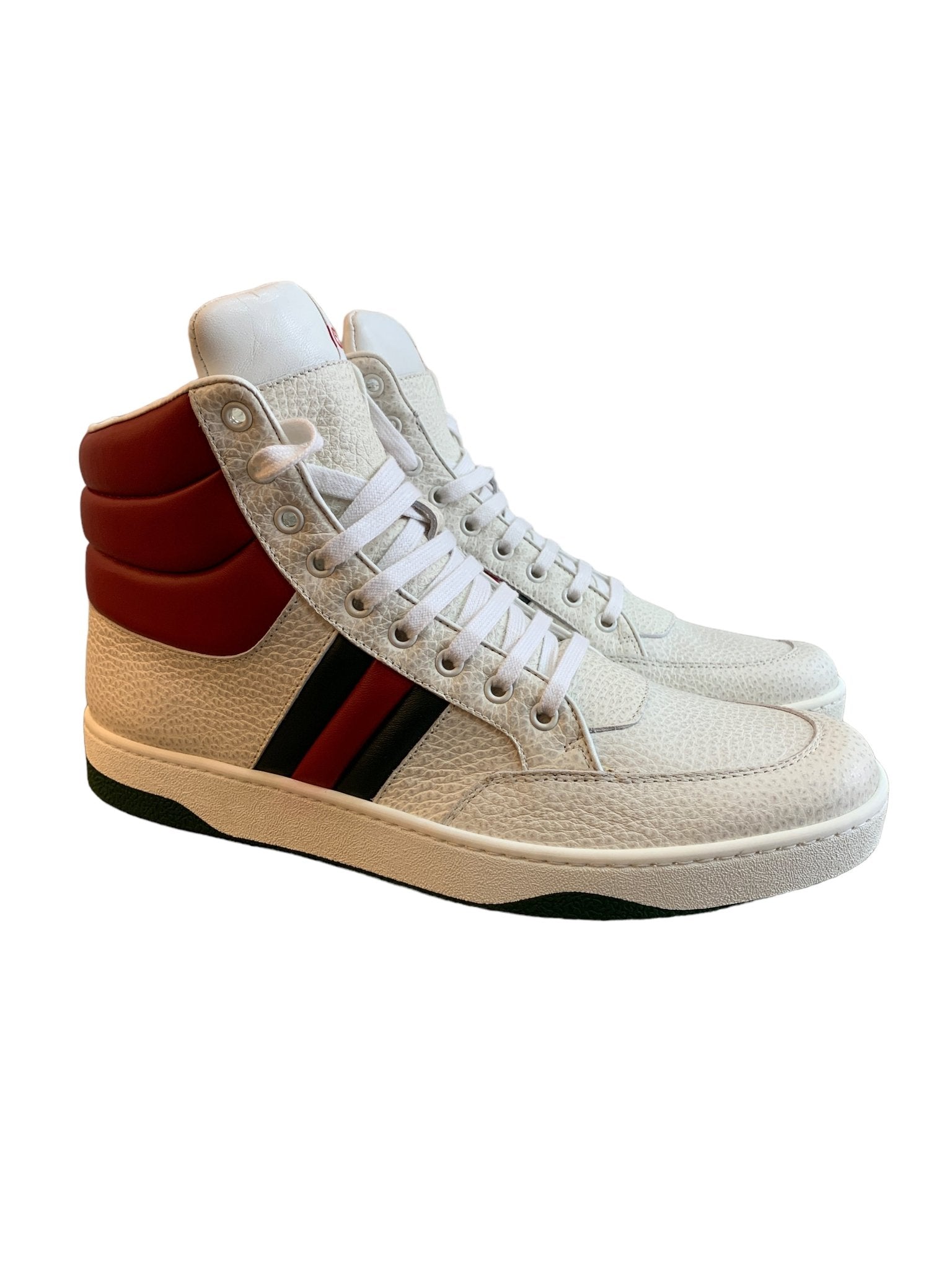 Gucci high leather sneakers size 10 G AgeVintage AgeVintage