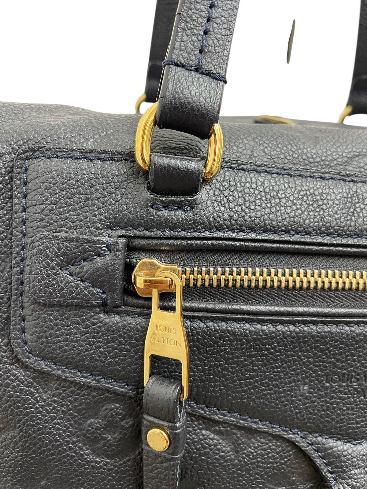 Louis Vuitton Lumineuse PM in pelle colore blu navy - AgeVintage