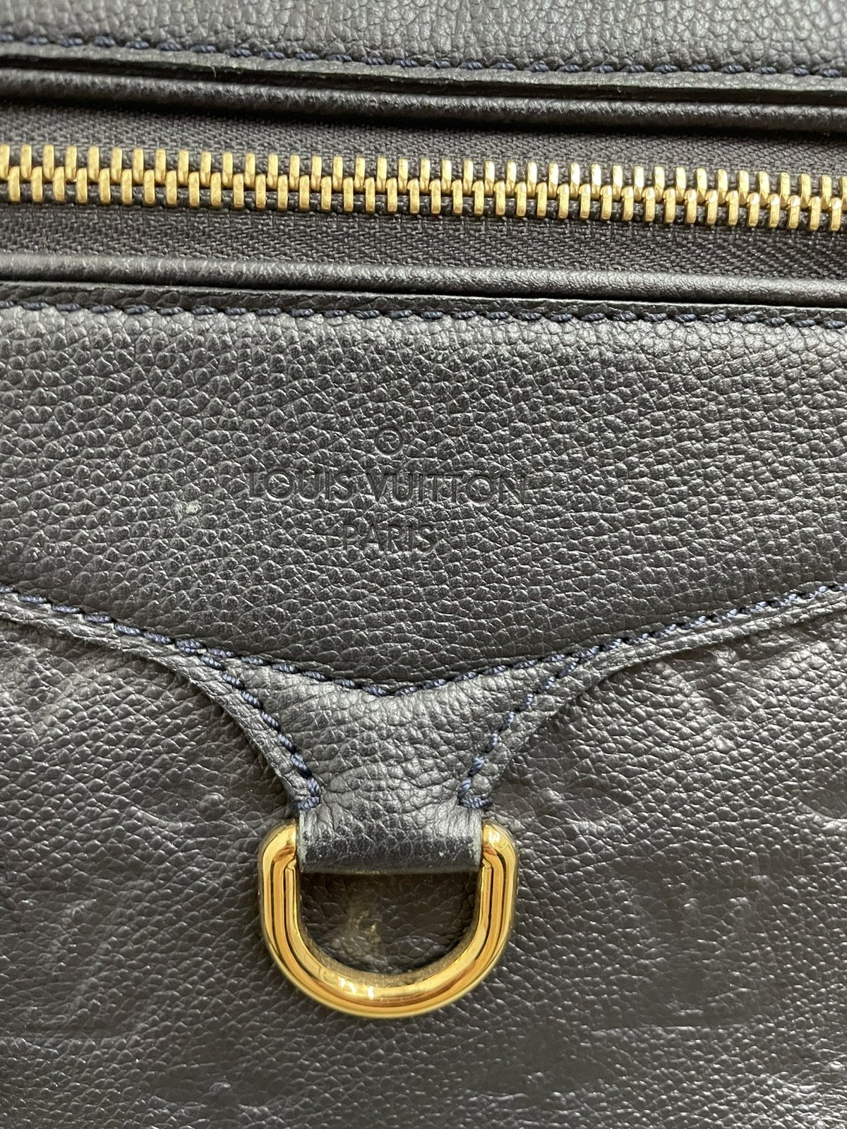 Louis Vuitton Lumineuse PM in pelle colore blu navy - AgeVintage