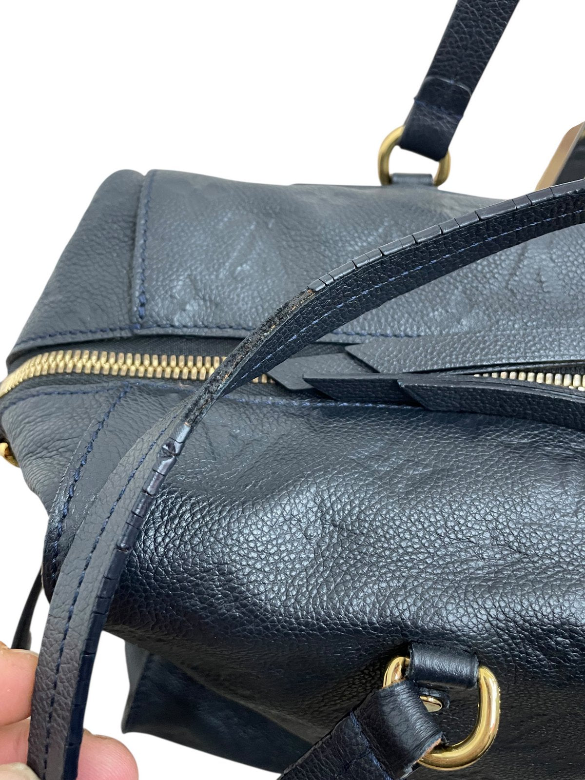 Louis Vuitton Lumineuse PM in pelle colore blu navy - AgeVintage