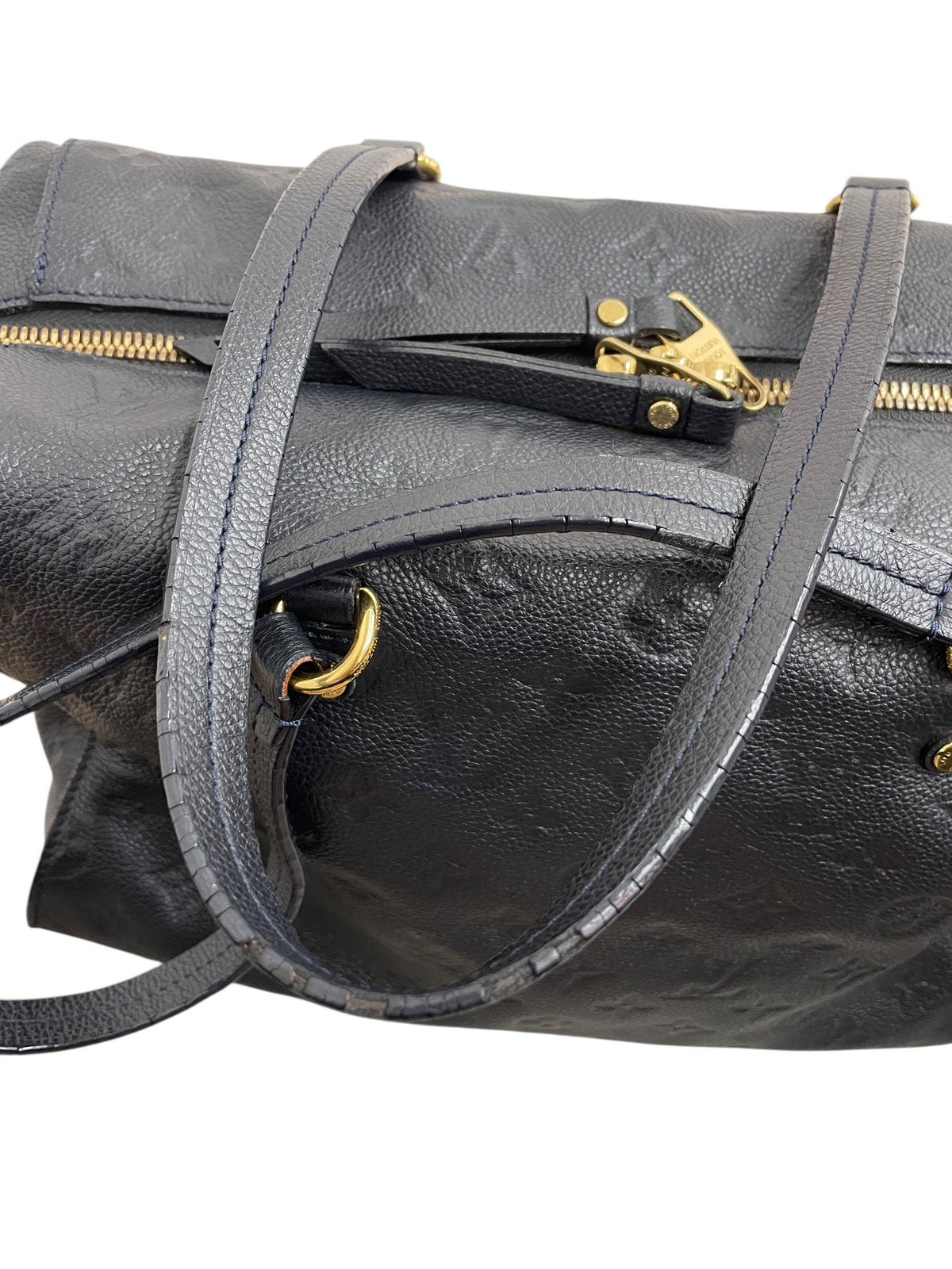 Louis Vuitton Lumineuse PM in pelle colore blu navy - AgeVintage