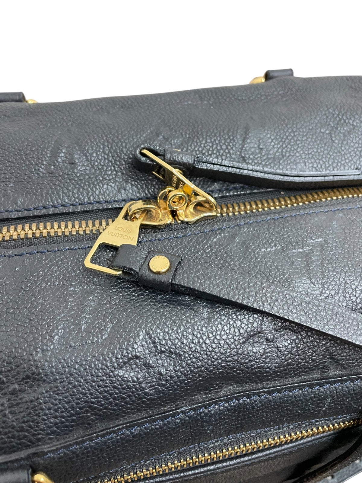 Louis Vuitton Lumineuse PM in pelle colore blu navy - AgeVintage