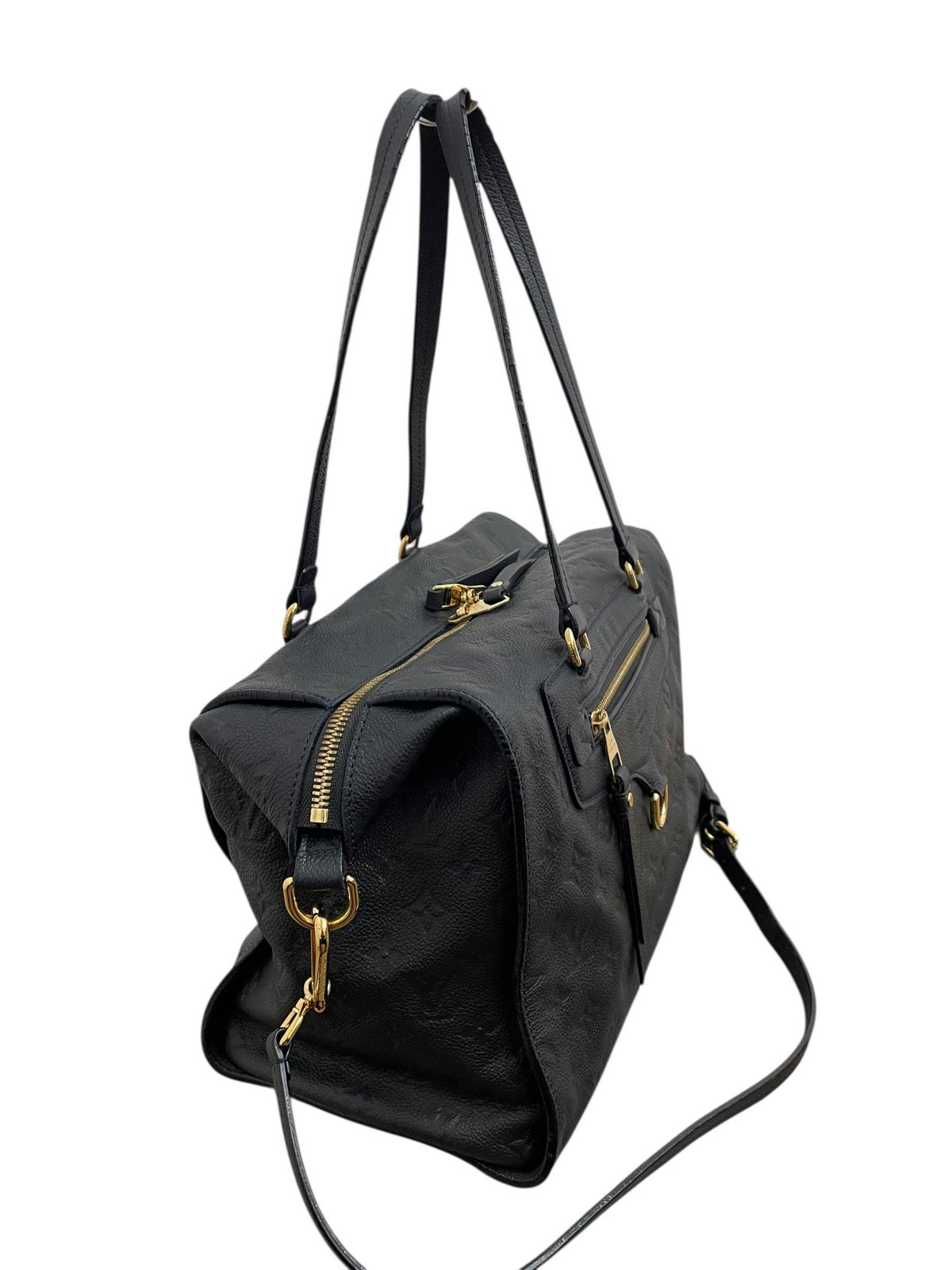 Louis Vuitton Lumineuse PM in pelle colore blu navy - AgeVintage