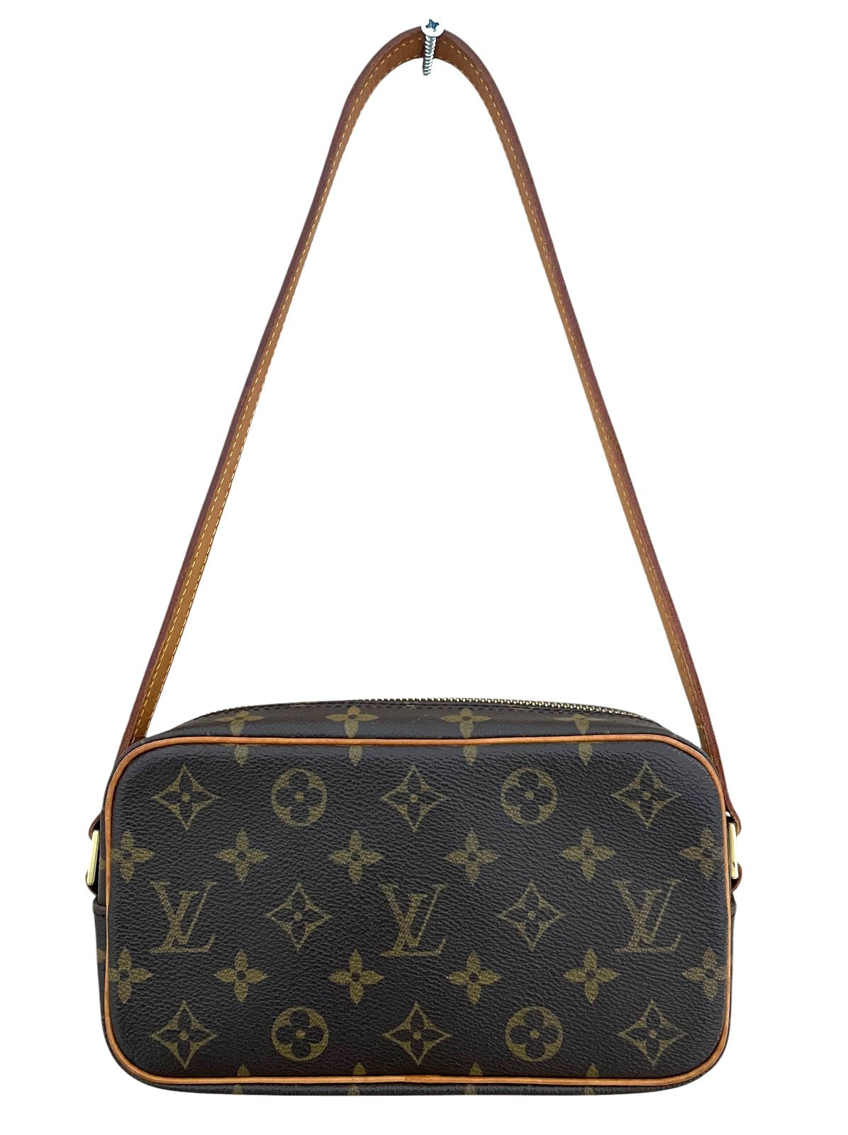 Retro della borsa vintage Louis Vuitton Pochette Cité in tela Monogram