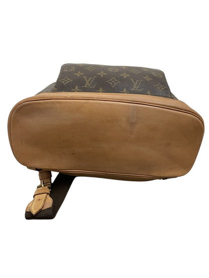 Fondo esterno in vacchetta naturale dello zaino Louis Vuitton Montsouris GM - agevintage