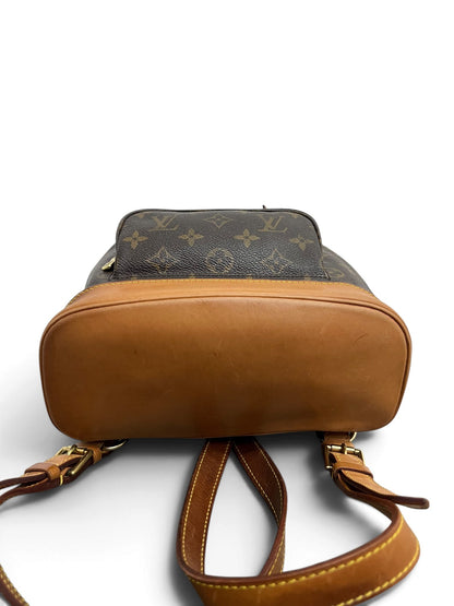 Fondo in pelle vachetta zaino Louis Vuitton Montsouris MM