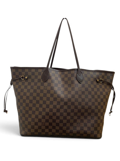 Louis Vuitton Neverfull GM Damier Ebene vista frontale