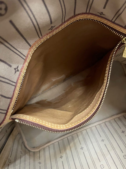 Tasca interna aperta Louis Vuitton Neverfull MM vachetta