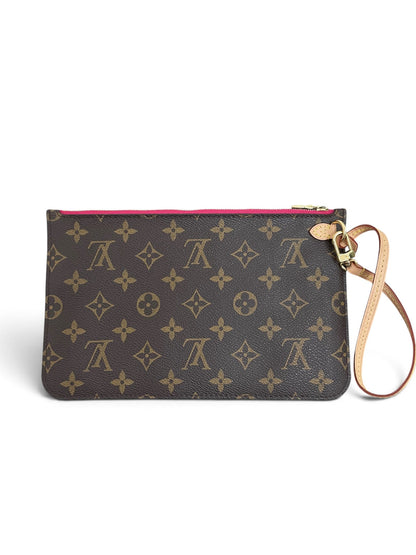 Louis Vuitton Neverfull Pochette Monogram retro con cinturino