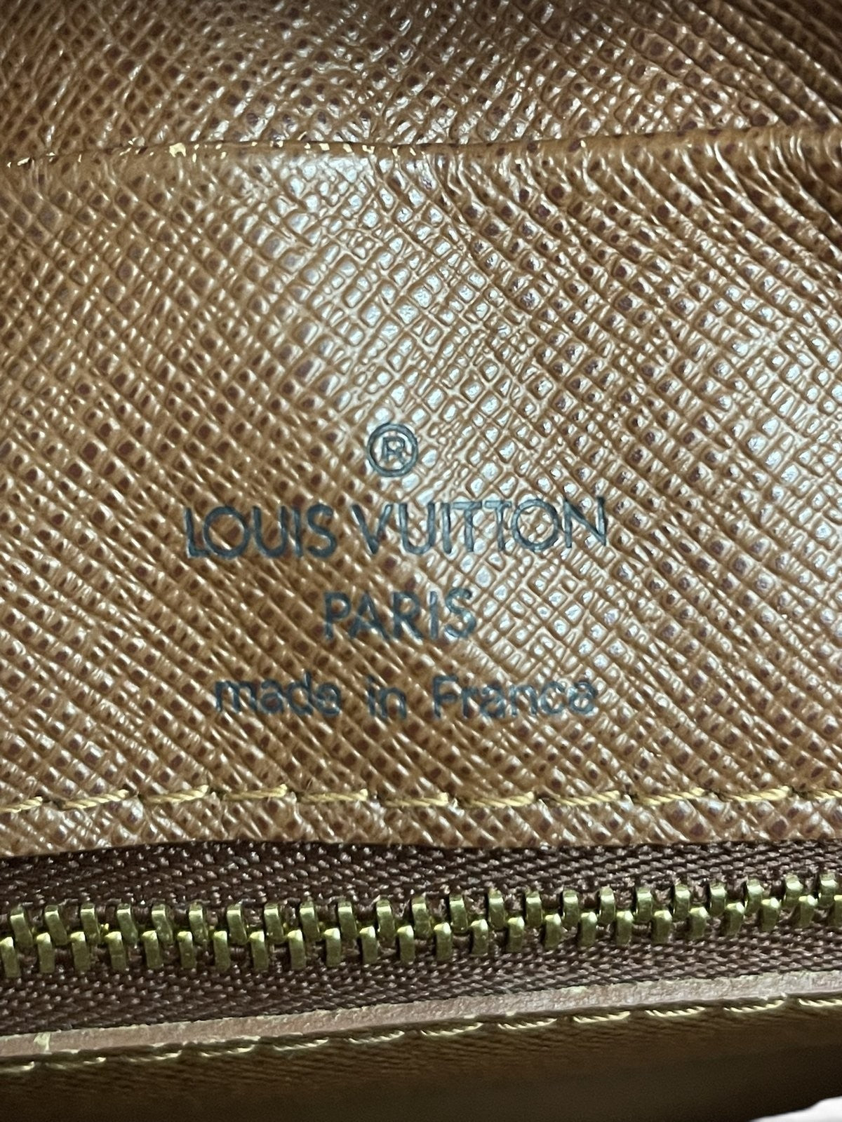 Etichetta Louis Vuitton Paris Made in France interno