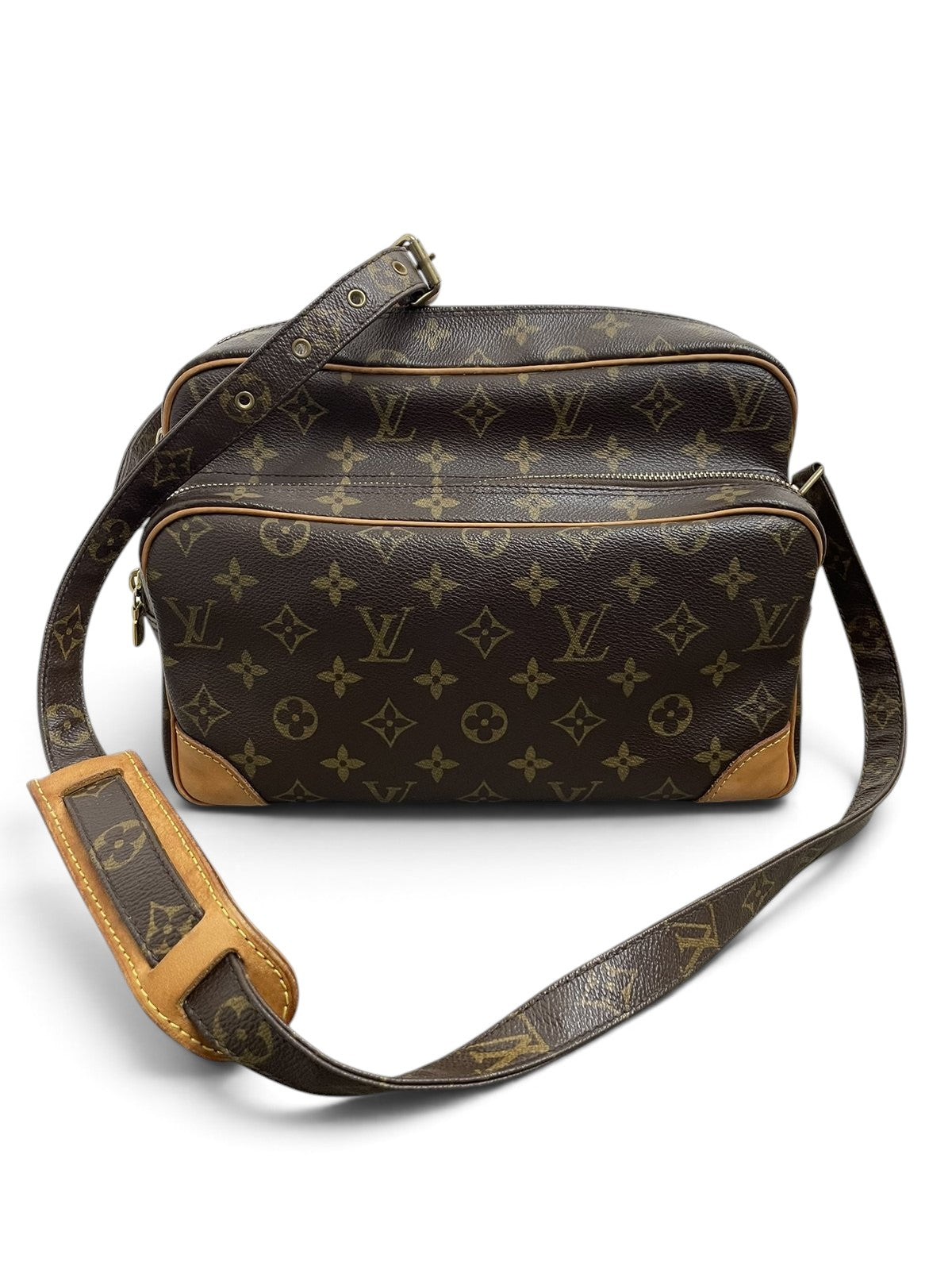 Louis Vuitton Nile tela monogram borsa tracolla vista laterale