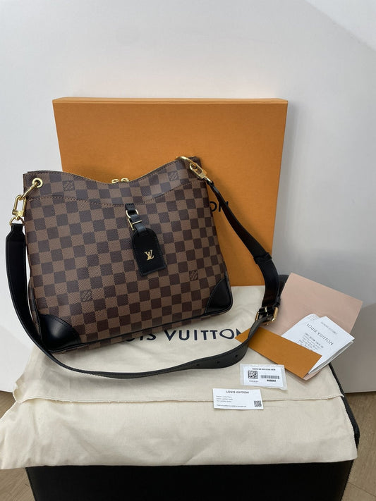 Louis Vuitton Odeon MM Damier Ebene borsa tracolla - AgeVintage