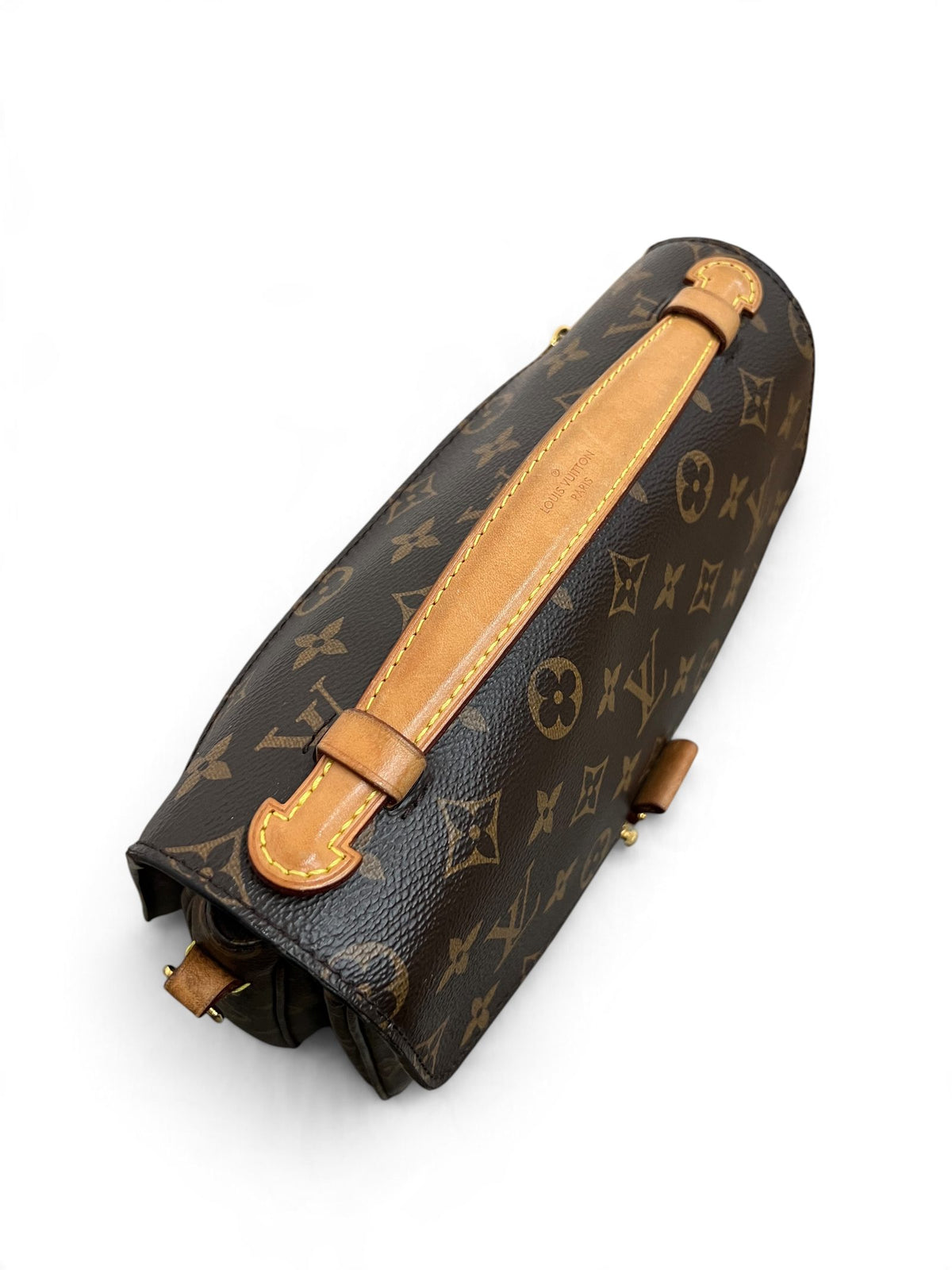 Manico superiore in pelle vacchetta Louis Vuitton Pochette Métis