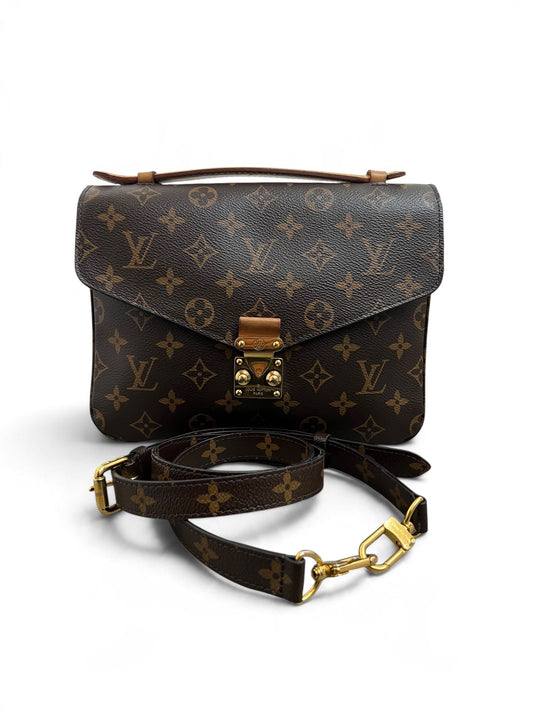 Louis Vuitton Pochette Métis Monogram con tracolla rimovibile, vista frontale