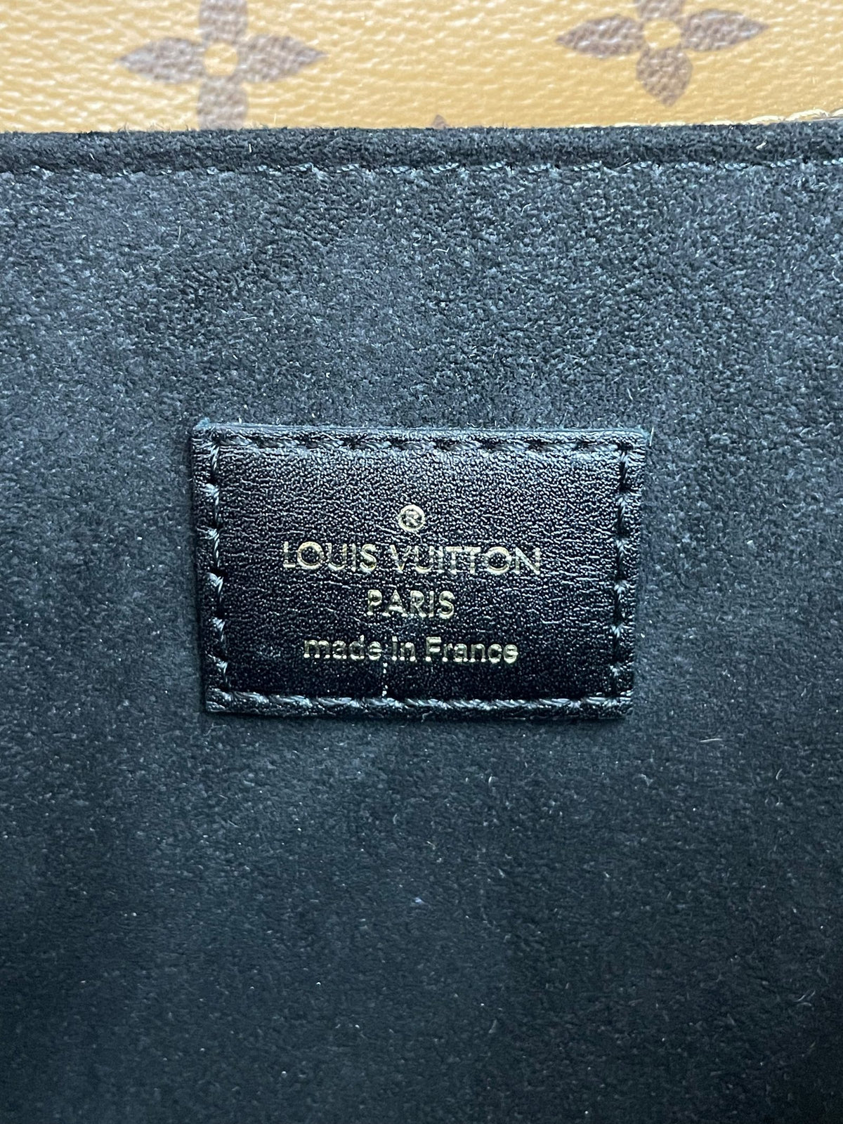 Etichetta interna Louis Vuitton Paris made in France