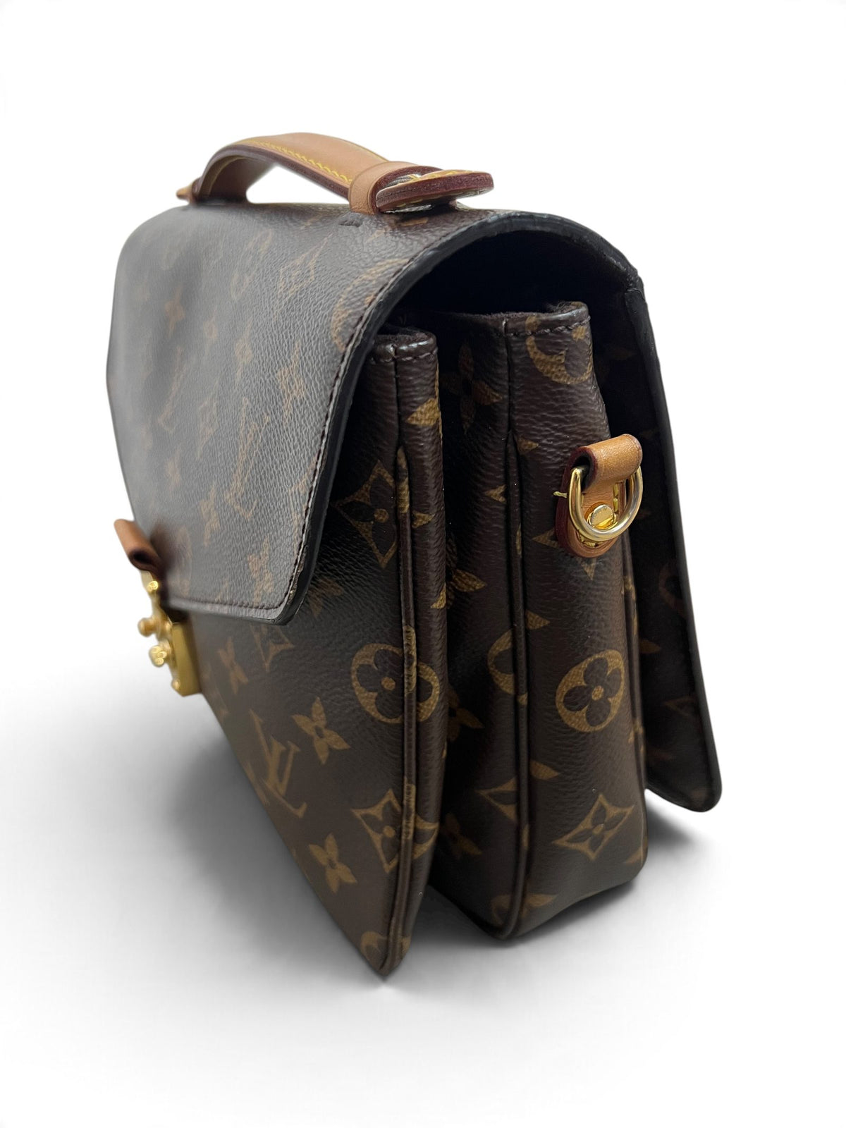 Profilo laterale sinistro Louis Vuitton Pochette Métis Monogram