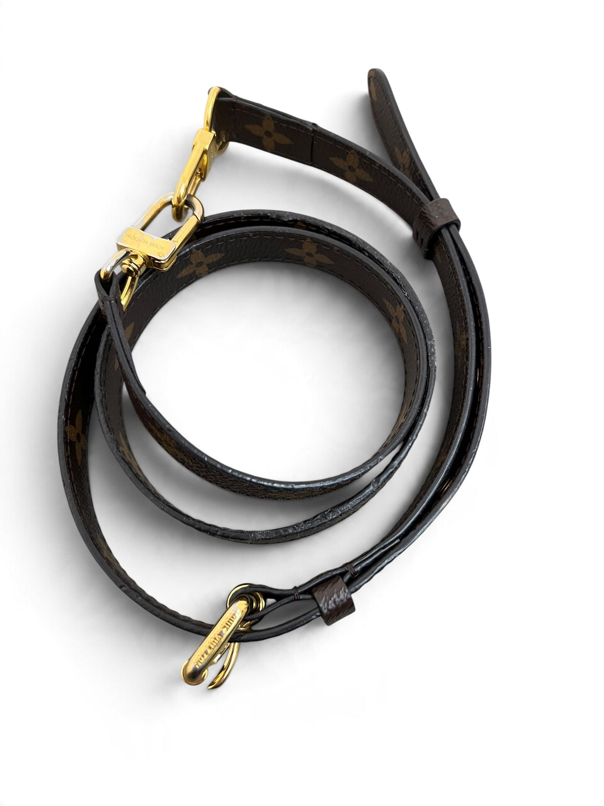 Tracolla con moschettoni dorati Louis Vuitton Pochette Métis