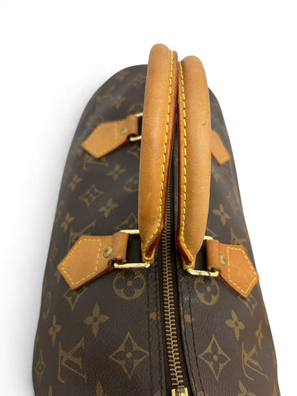 Dettaglio manici e zip Louis Vuitton Speedy 30 Monogram