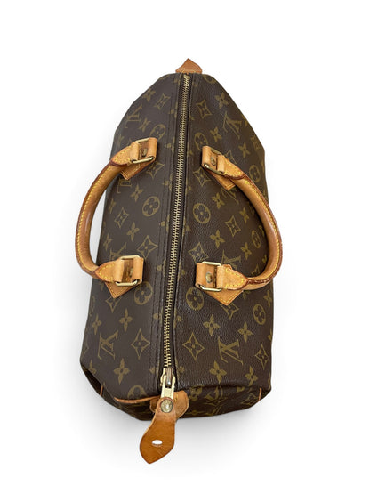 Louis Vuitton Speedy 30 Monogram vista dall'alto cerniera