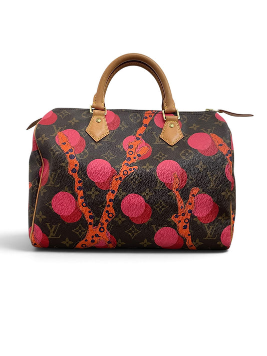 Louis Vuitton Speedy 30 Ramages fronte monogram rosa arancio