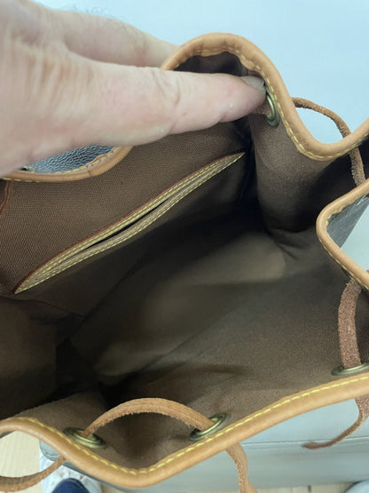 Fodera interna pulita zaino Louis Vuitton Montsouris originale