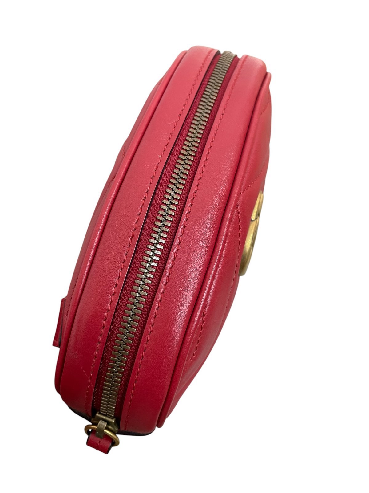 Marsupio Gucci GG Marmont in Pelle Matelassé Rosso - AgeVintage