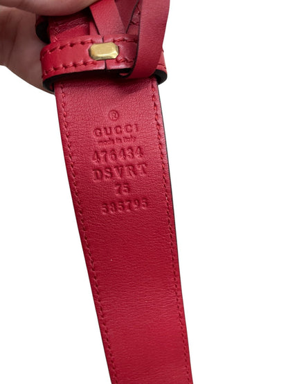 Marsupio Gucci GG Marmont in Pelle Matelassé Rosso - AgeVintage