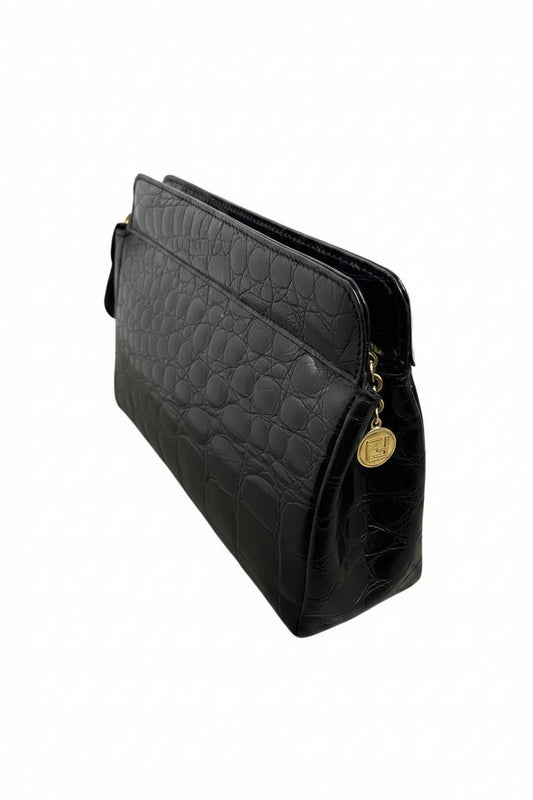 Pochette Vintage Fendi Pelle Stampa Cocco | Eccellenti Condizioni - AgeVintage