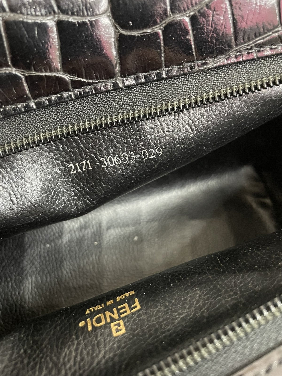 Pochette Vintage Fendi Pelle Stampa Cocco | Eccellenti Condizioni - AgeVintage