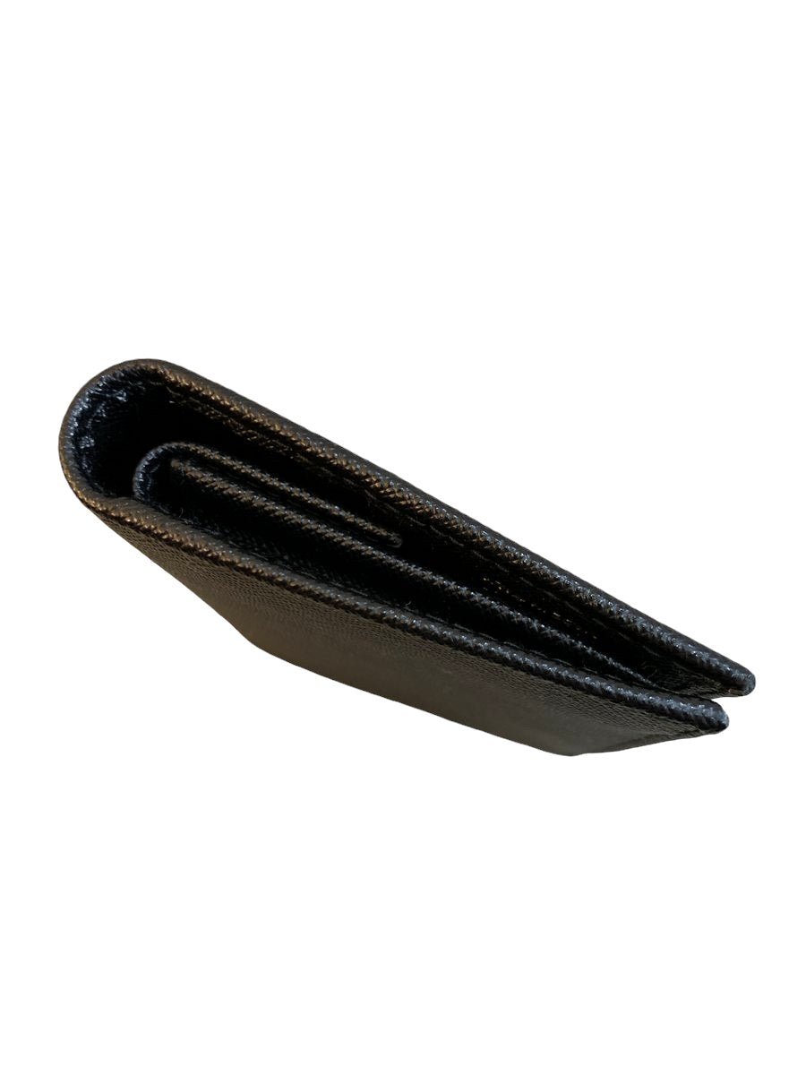 Prada portafoglio piccolo in saffiano colore nero - AgeVintage