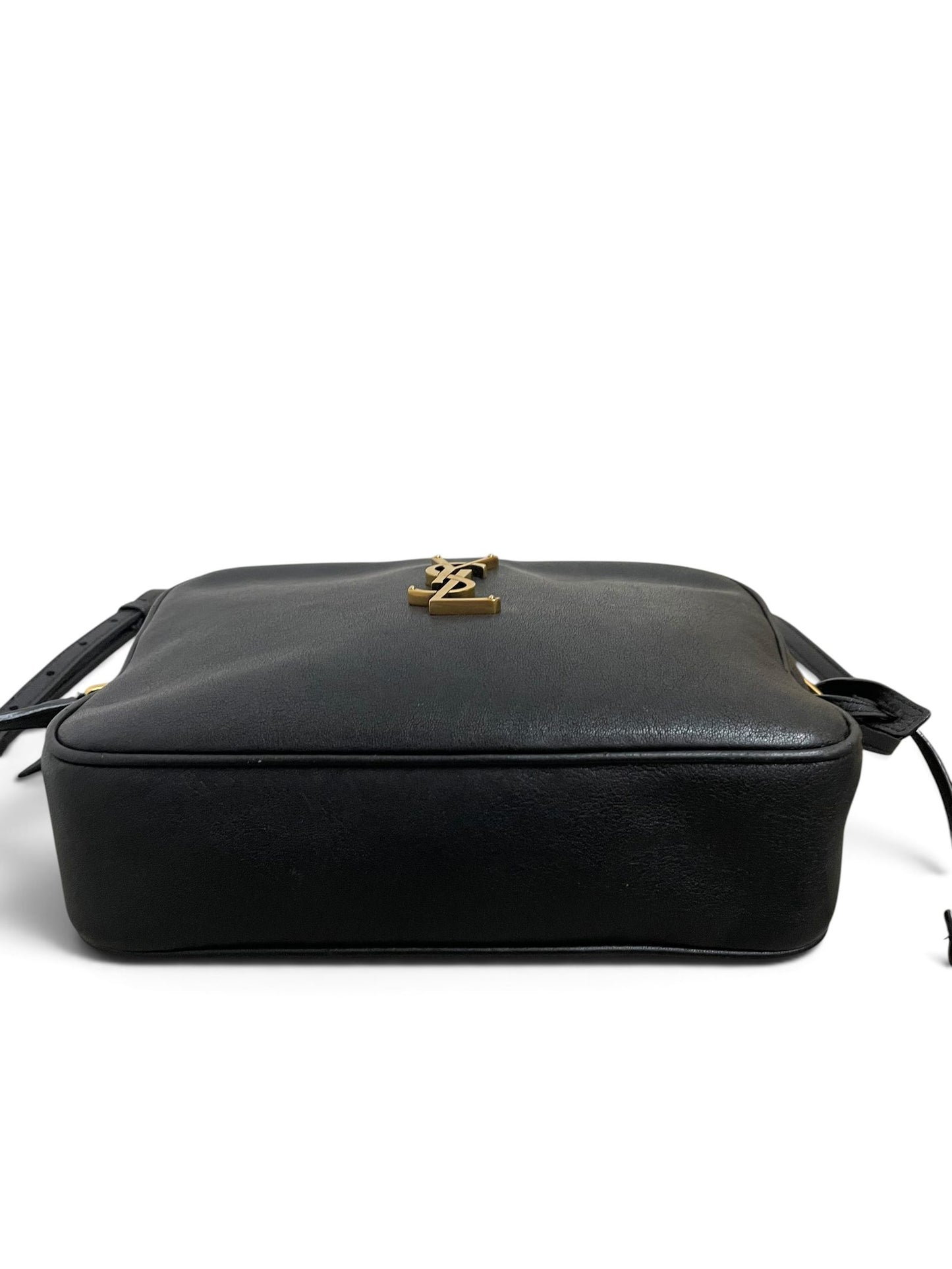 Base Saint Laurent Lou Camera Bag nera con logo