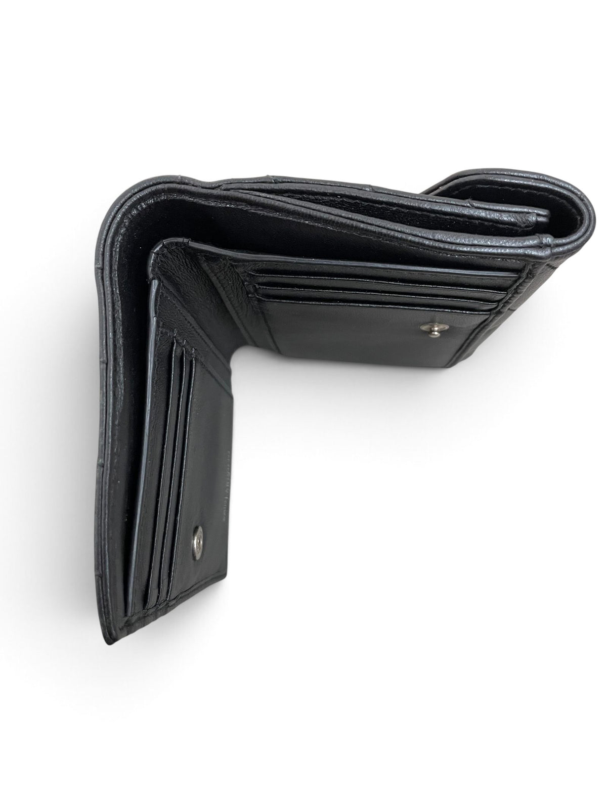 Saint Laurent Loulou portafoglio tri-fold interno scomparti carte