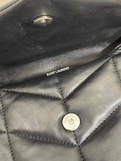 Chiusura magnetica Saint Laurent Paris argento borsa puffer