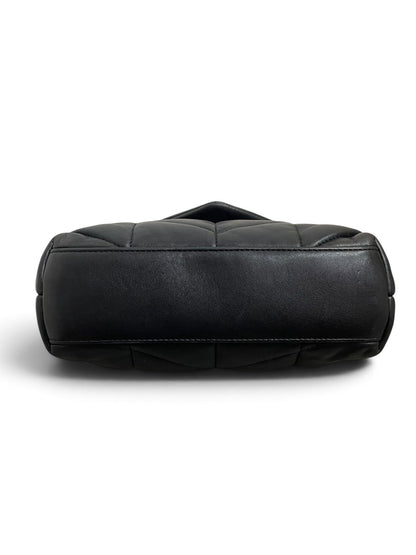 Fondo Saint Laurent Loulou Puffer Mini pelle nera