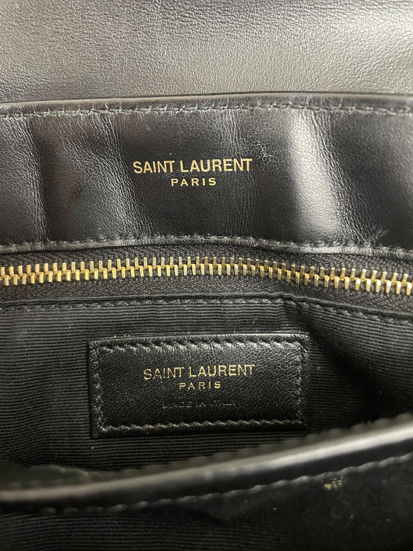 Etichetta interna Saint Laurent Paris Made in Italy