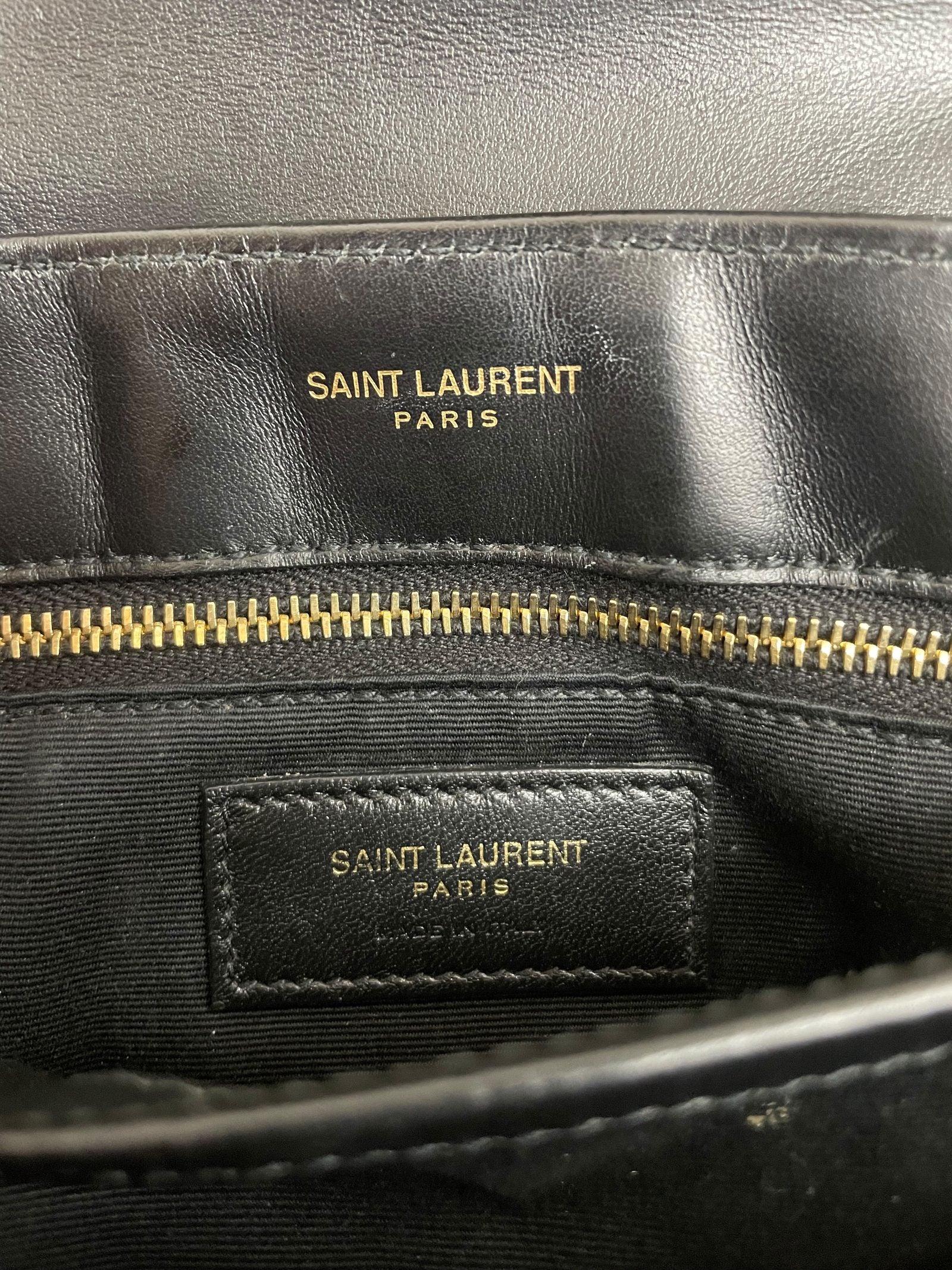Etichetta interna Saint Laurent Paris Made in Italy