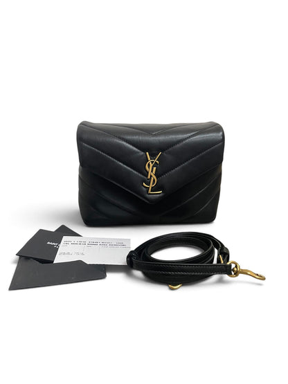 Saint Laurent Loulou Toy con tracolla dustbag e ricevuta
