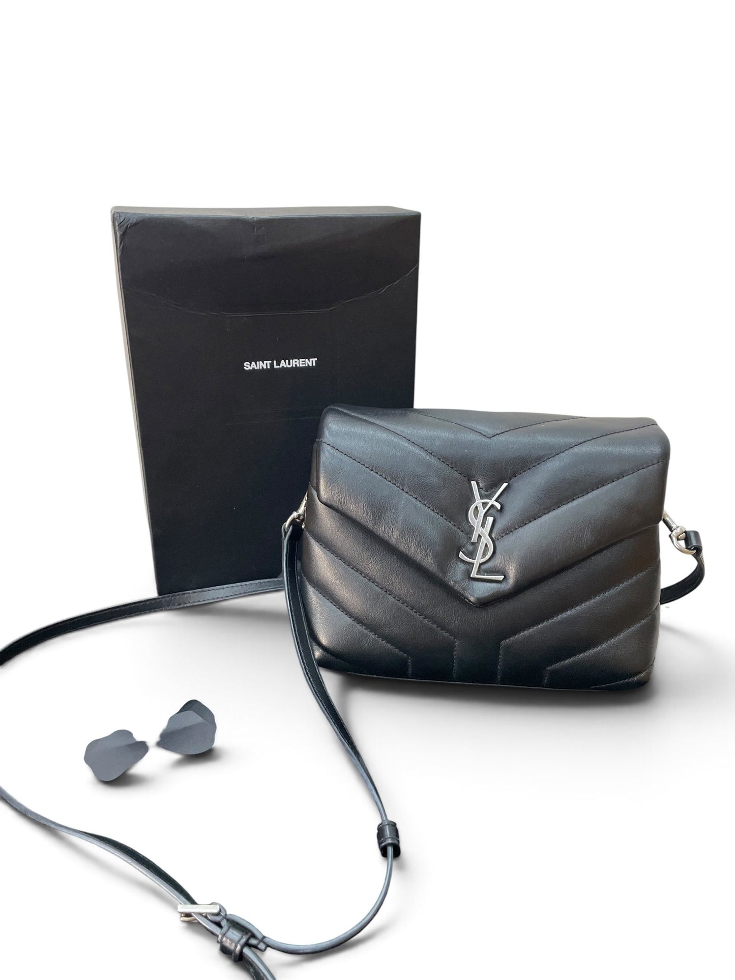 Saint Laurent Loulou Toy Bag nera con scatola originale