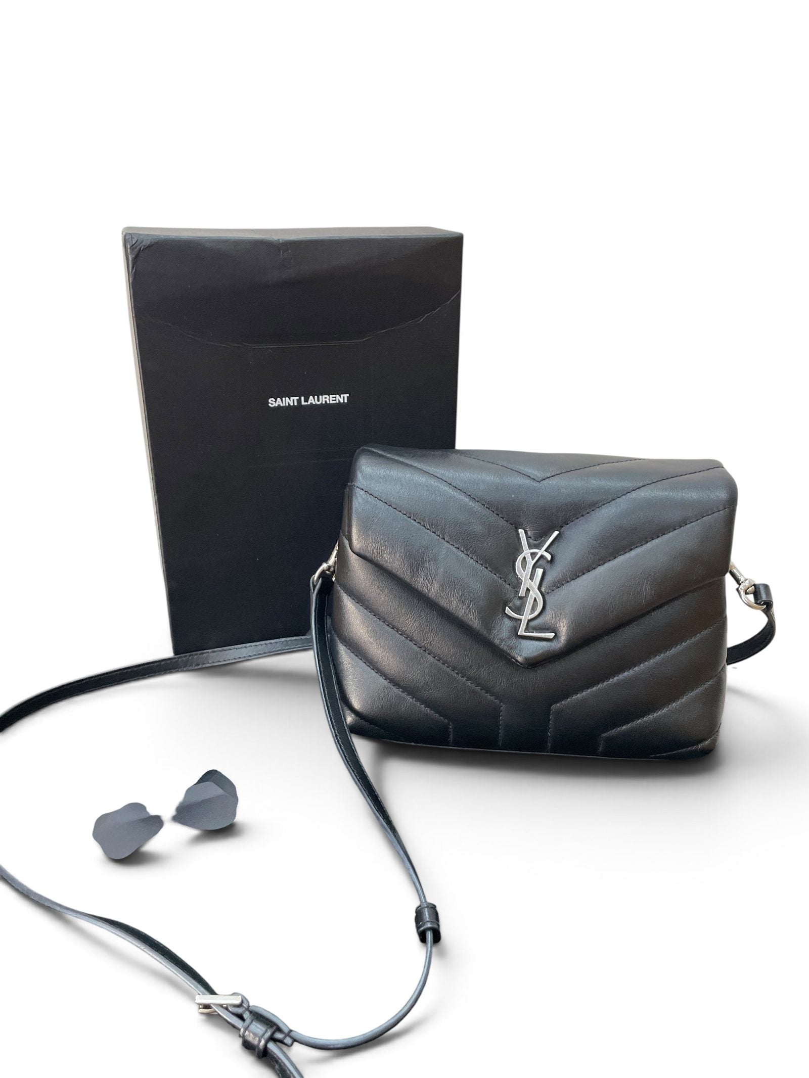 Saint Laurent Loulou Toy Bag nera con scatola originale