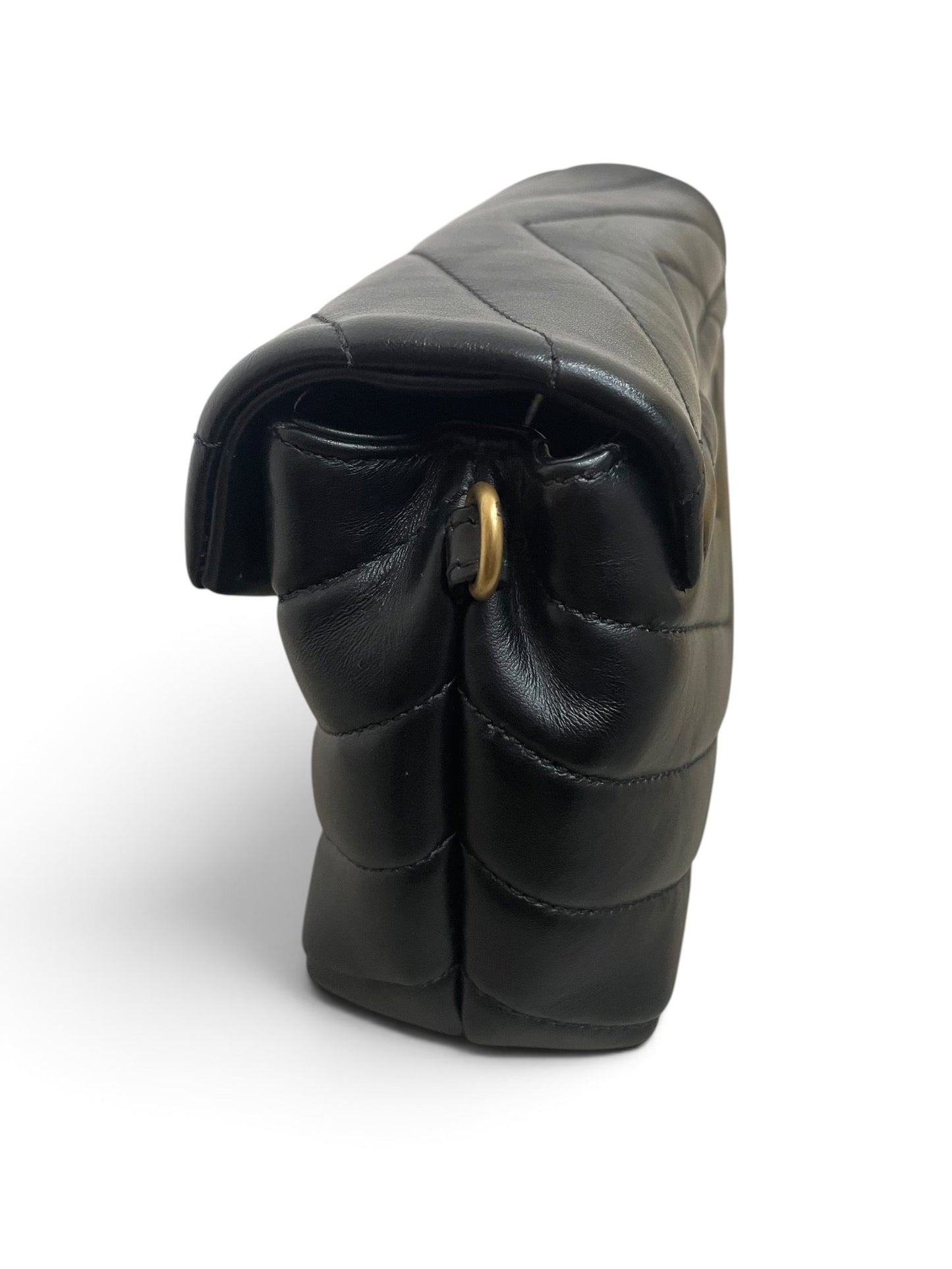 Saint Laurent Loulou Toy Bag lato sinistro con anello