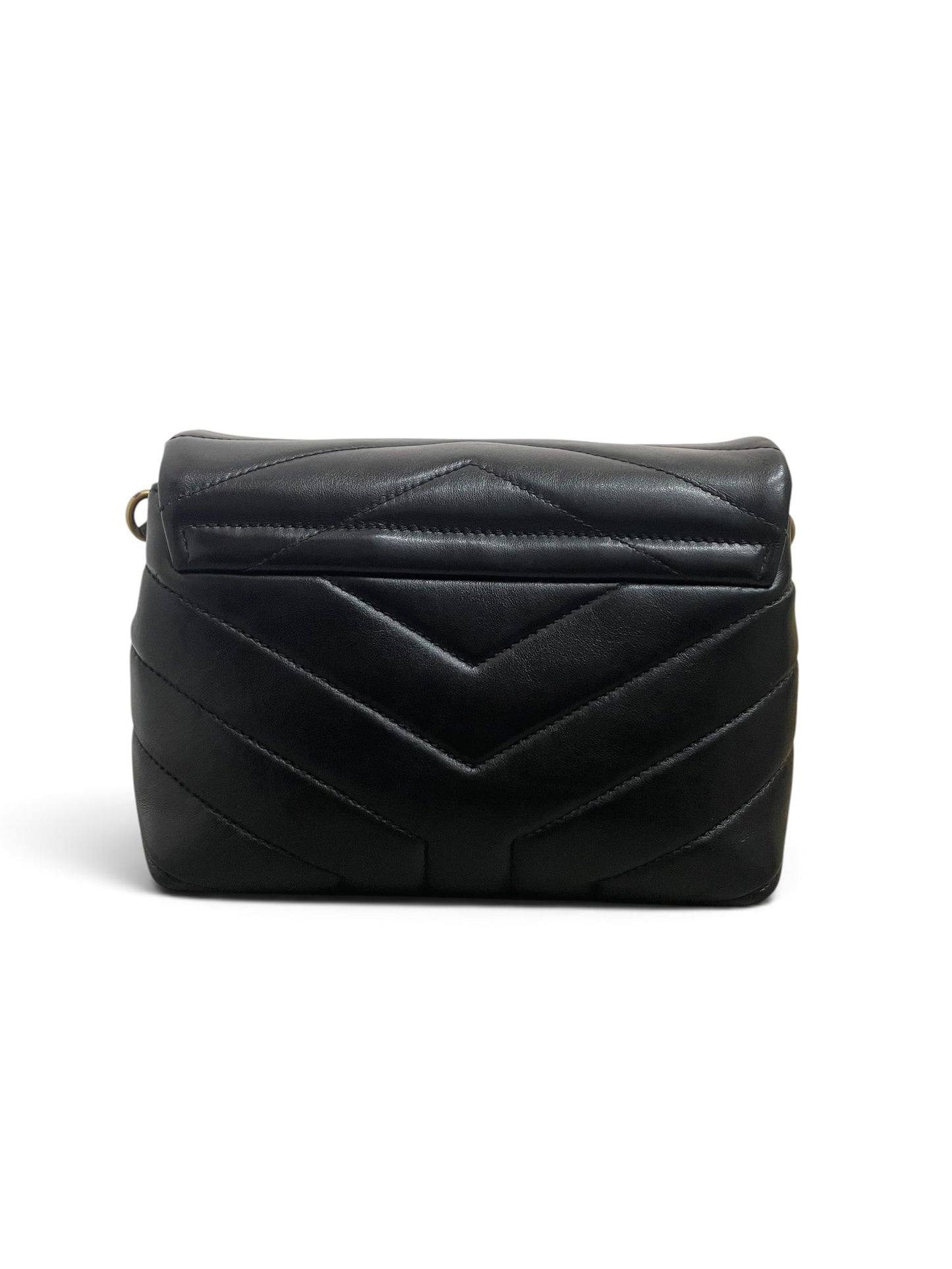 Saint Laurent Loulou Toy Bag nera vista posteriore