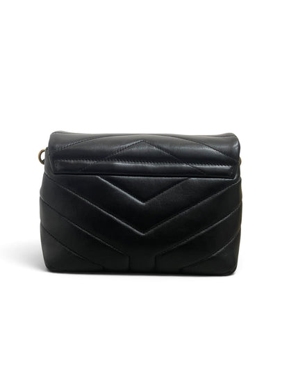 Saint Laurent Loulou Toy Bag nera vista posteriore