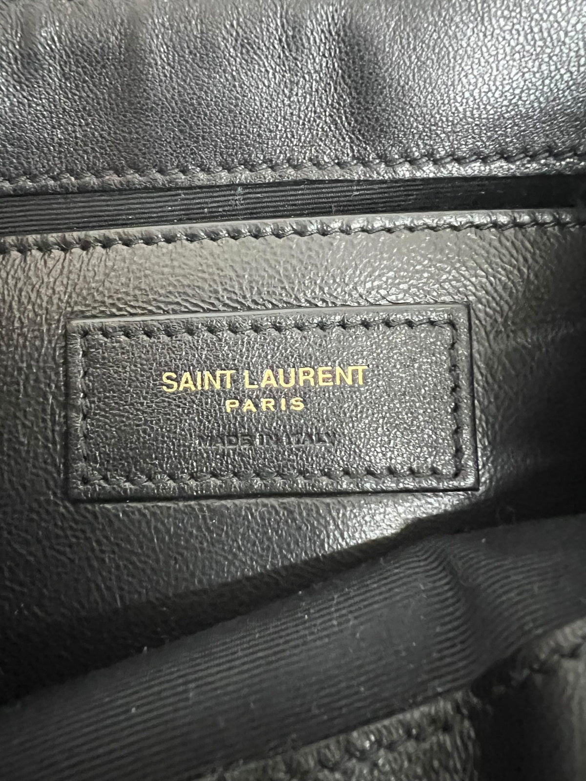 Etichetta interna Saint Laurent Paris Made in Italy