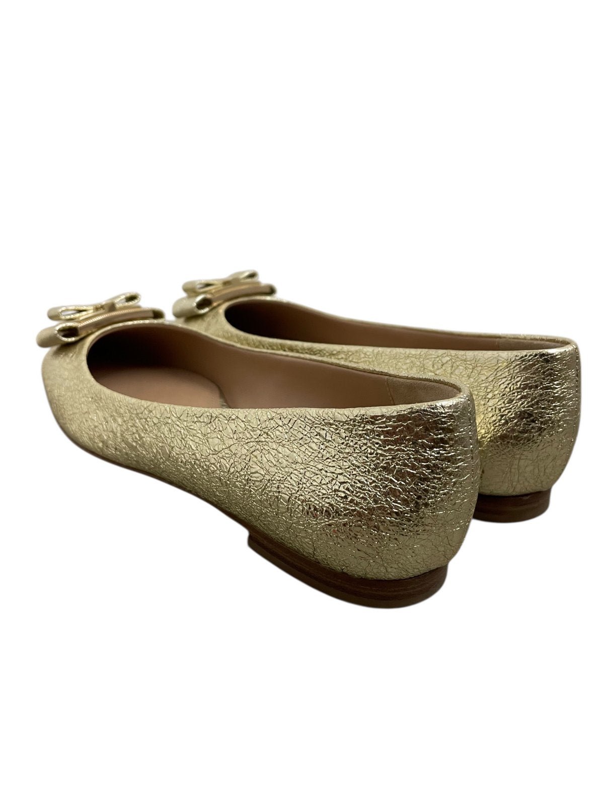 Salvatore Ferragamo scarpe ballerine color champagne misura 5.5 (IT 36) - AgeVintage