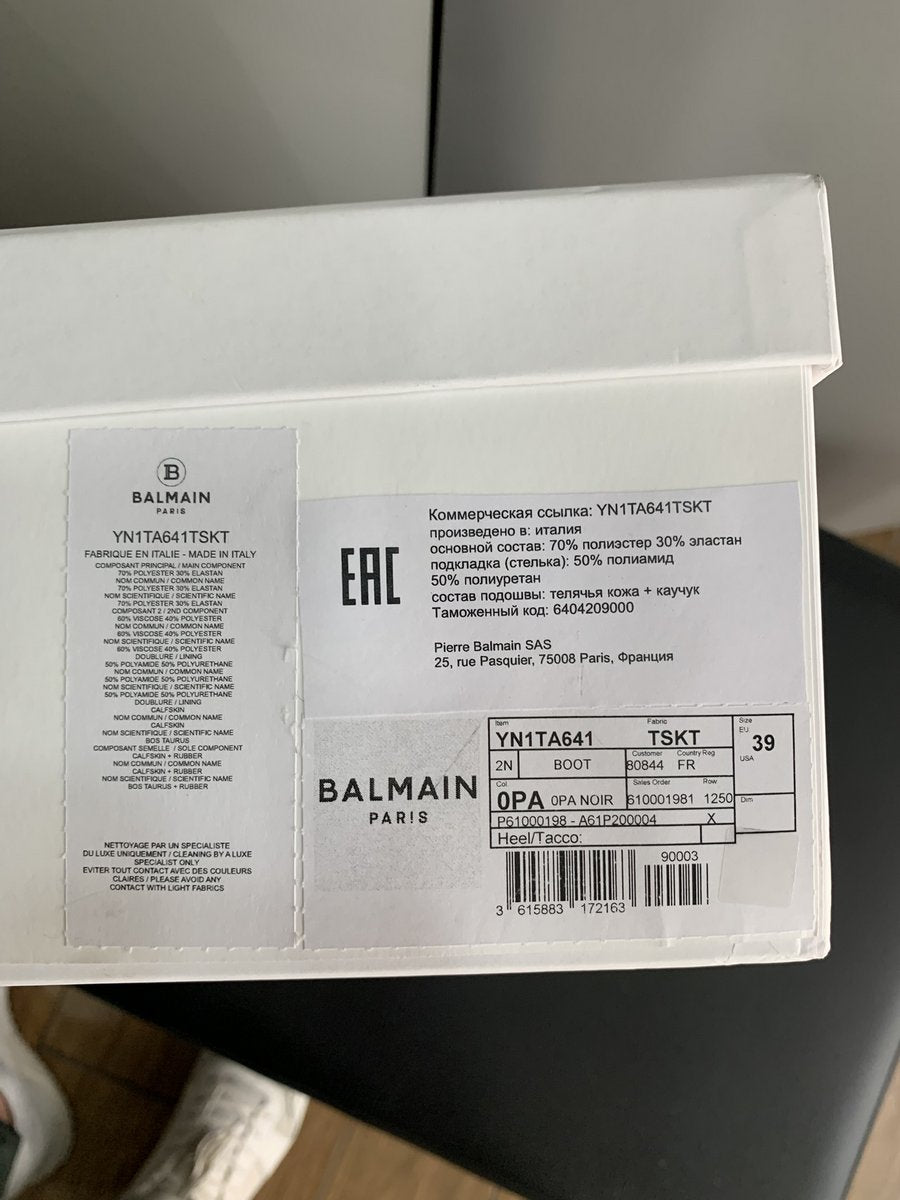 Balmain Stivaletti Skye misura 39 colore nero - AgeVintage