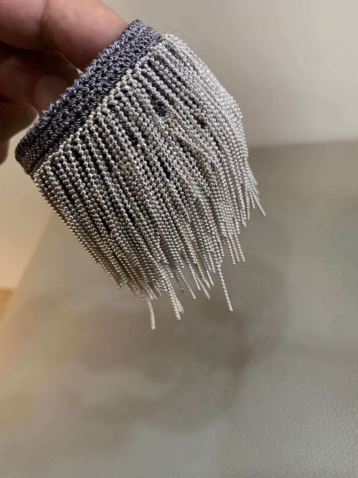 Bracciale elastico con fili in argento - AgeVintage