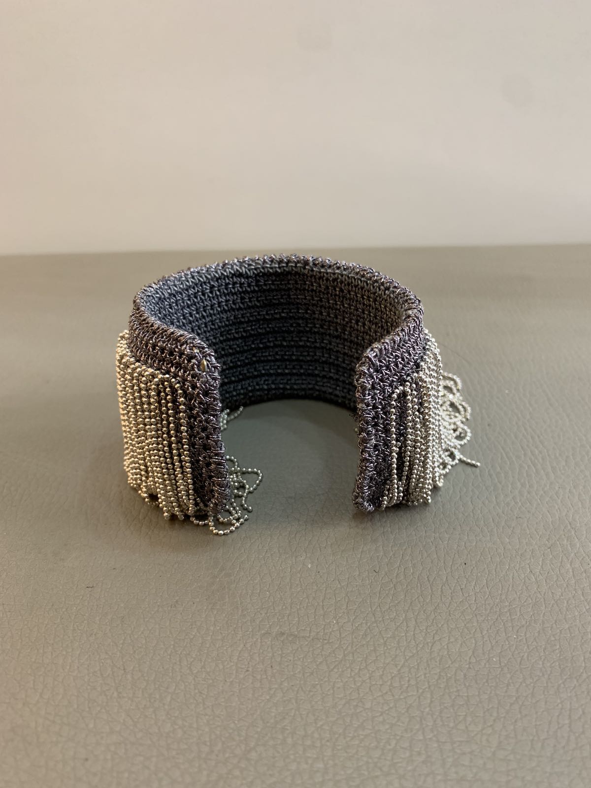 Bracciale elastico con fili in argento - AgeVintage