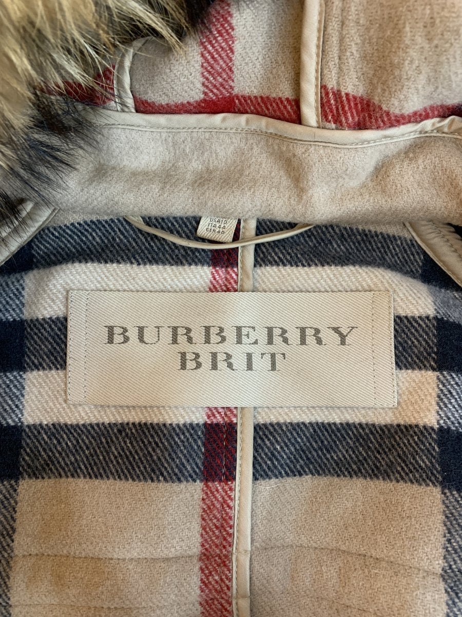 Burberry Brit Montgomery in lana tg. 44 - AgeVintage