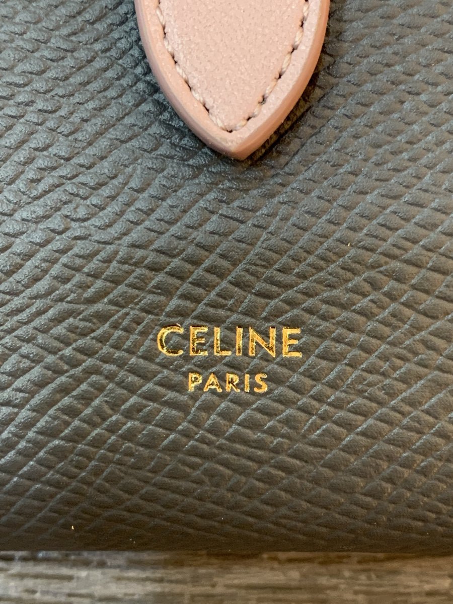 Celine portafoglio essentials in pelle bicolore - AgeVintage