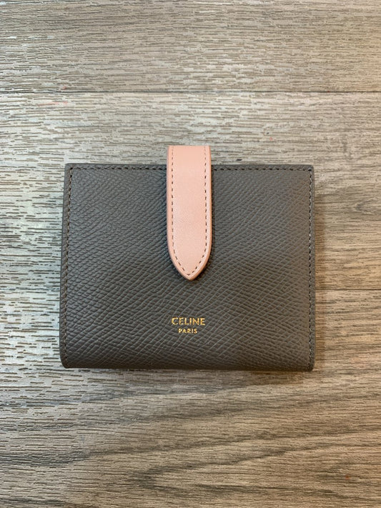 Celine portafoglio essentials in pelle bicolore - AgeVintage
